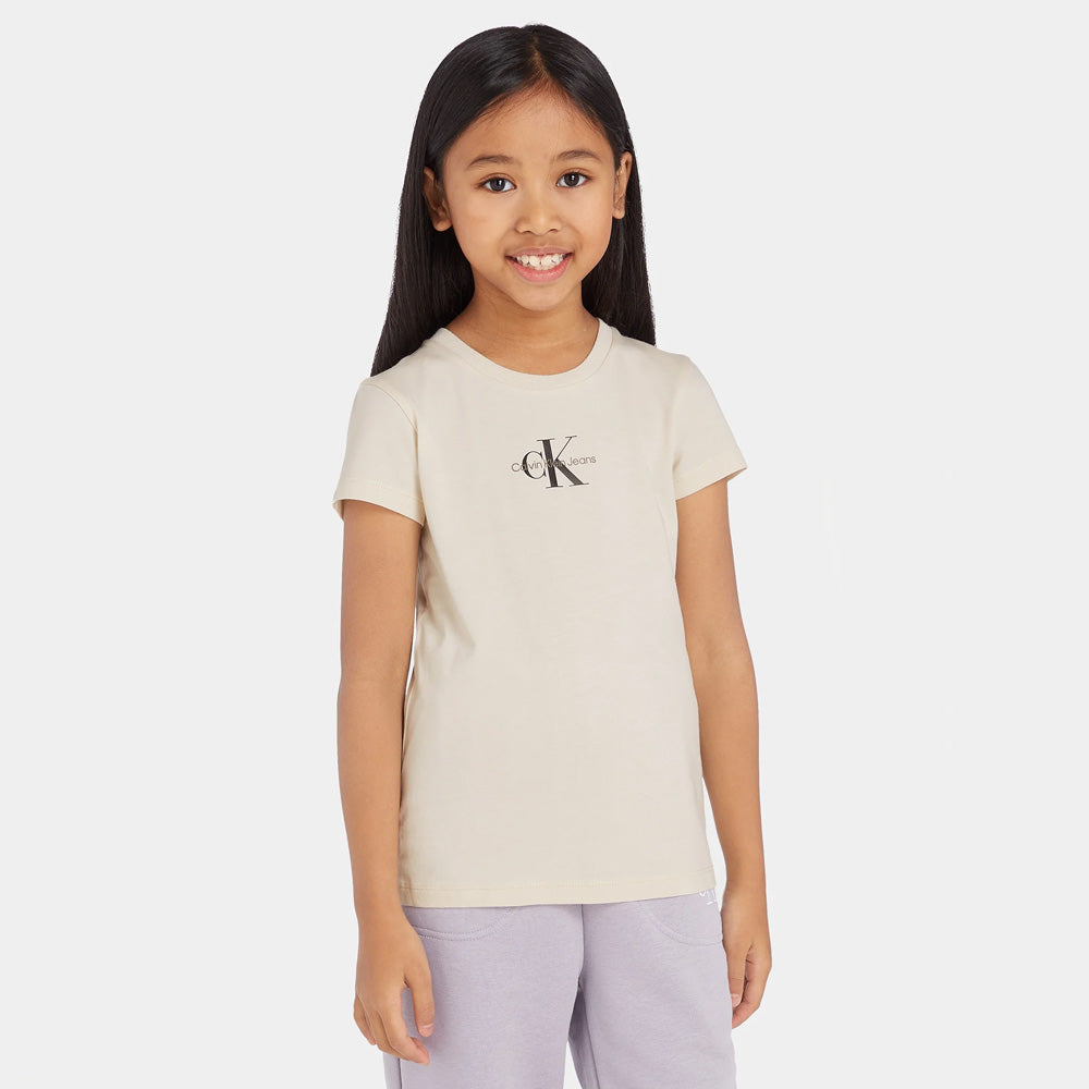 Kids Micro Monogram Top - Grey