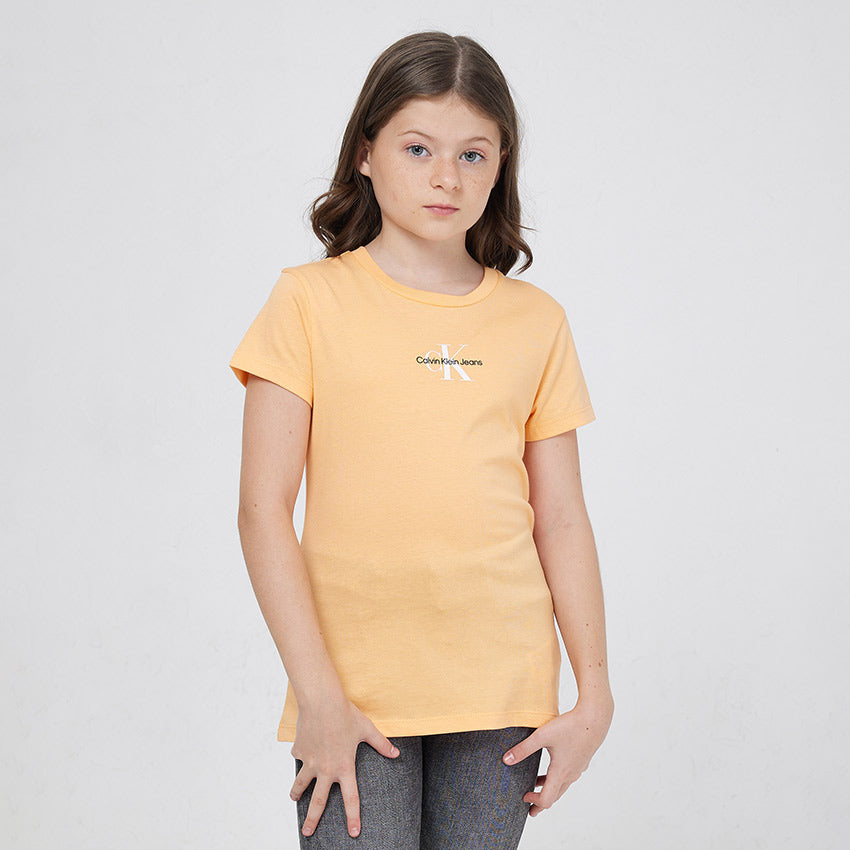 Kids Micro Monogram Top - Orange