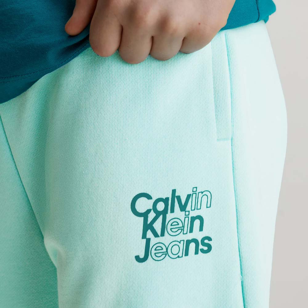 Kids Mini Logo Sweatpants - Blue