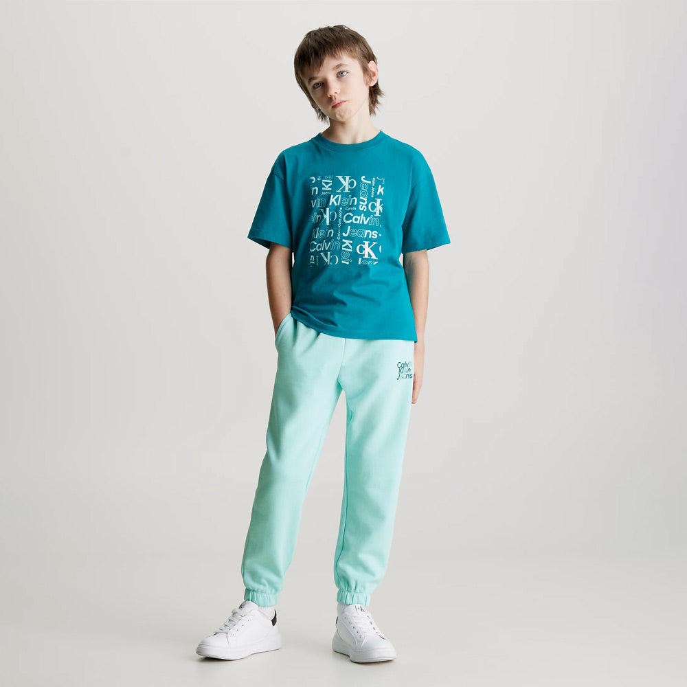 Kids Mini Logo Sweatpants - Blue