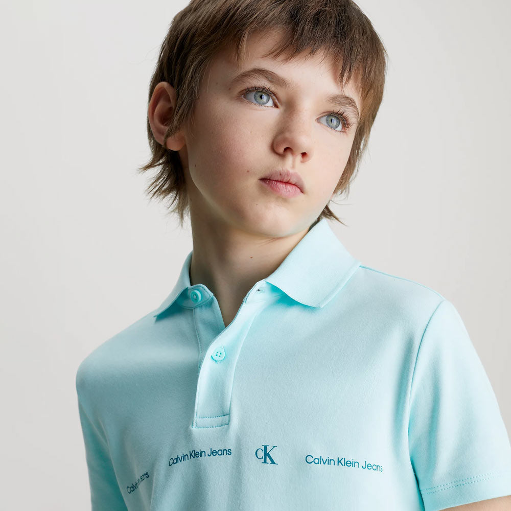 Kids Minimalistic Golfer - Blue