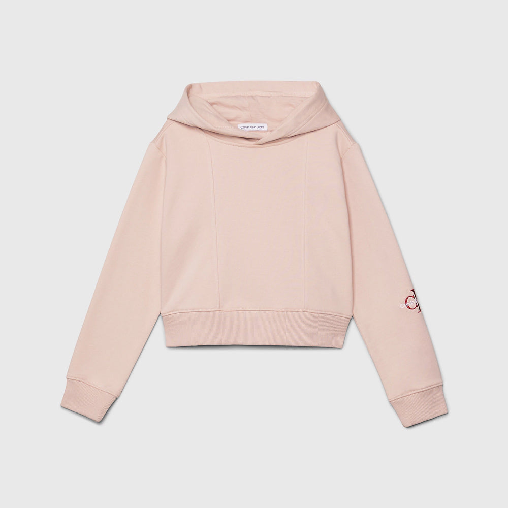 Kids Monogram Hoodie - Rose