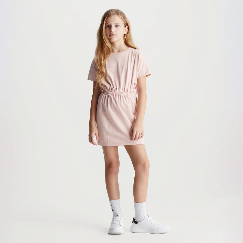 Kids Monogram Dress - Rose