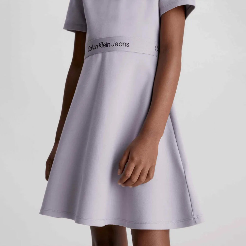 Kids Punto Tape Dress - Lavender