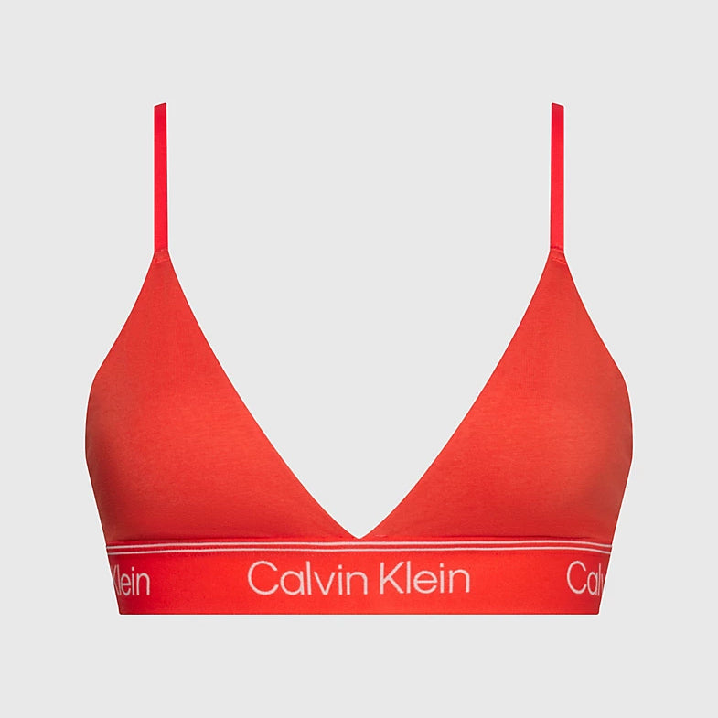 Light Lined Triangle Bra - Red