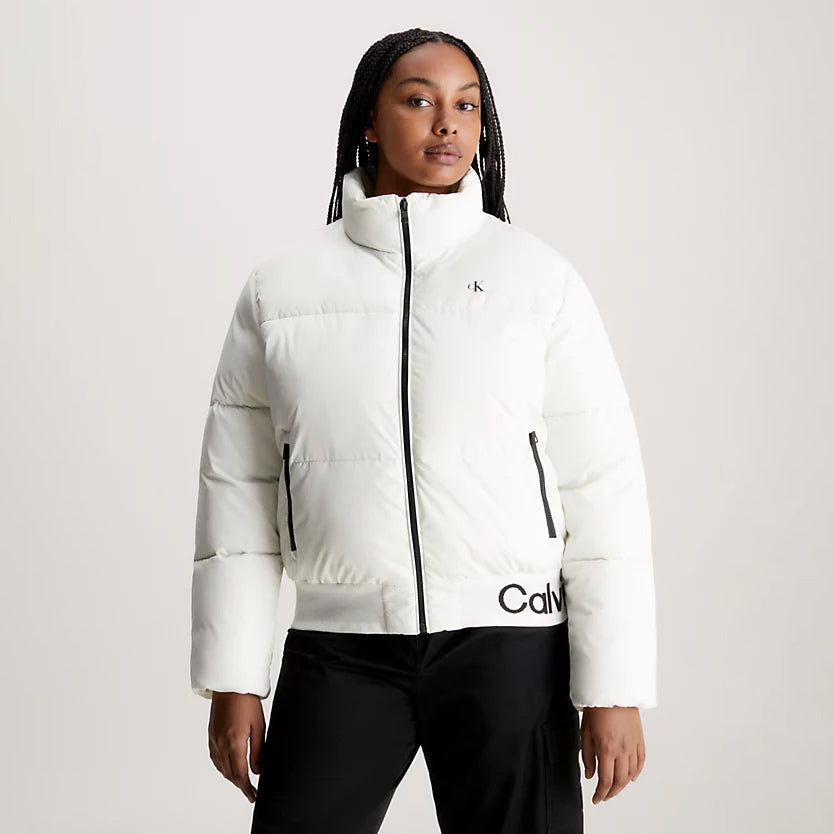 Short Puffer Jacket - Ivory