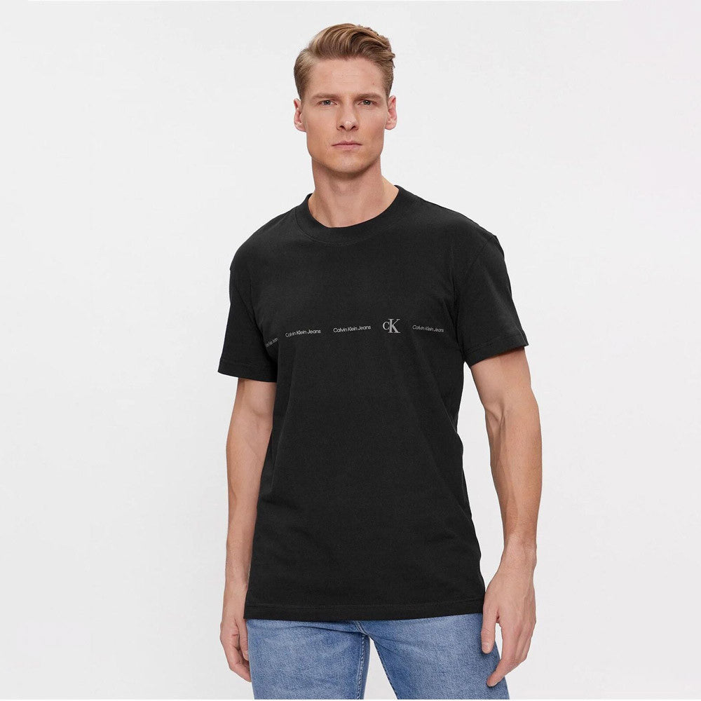 Logo Repeat T- Shirt - Black