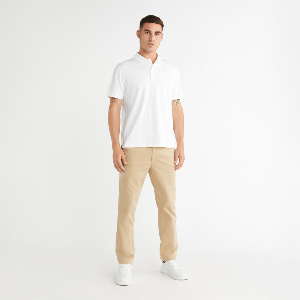 Logo Tape Comfort Polo - White