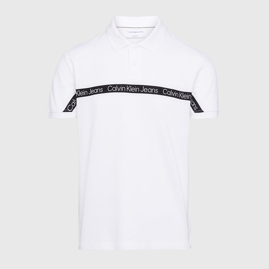 Logo Tape Polo - White