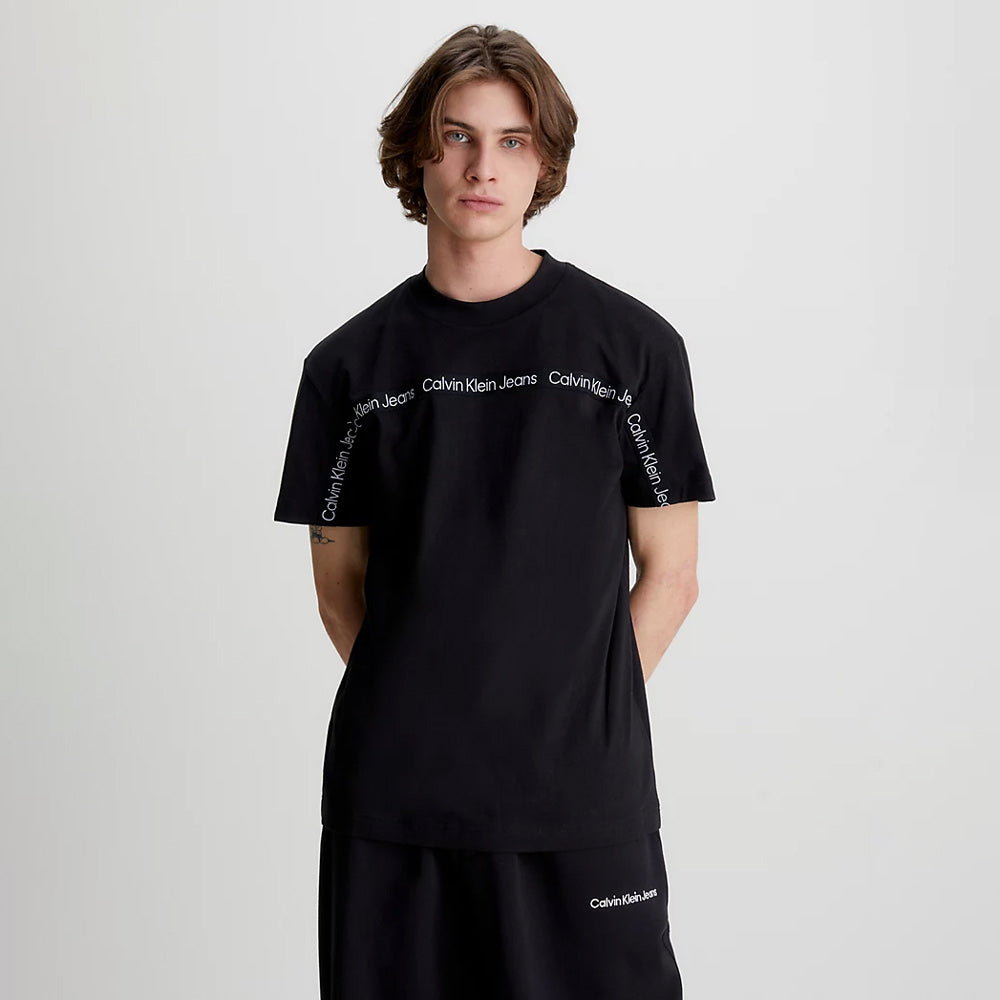 Logo Tape T-Shirt - Black