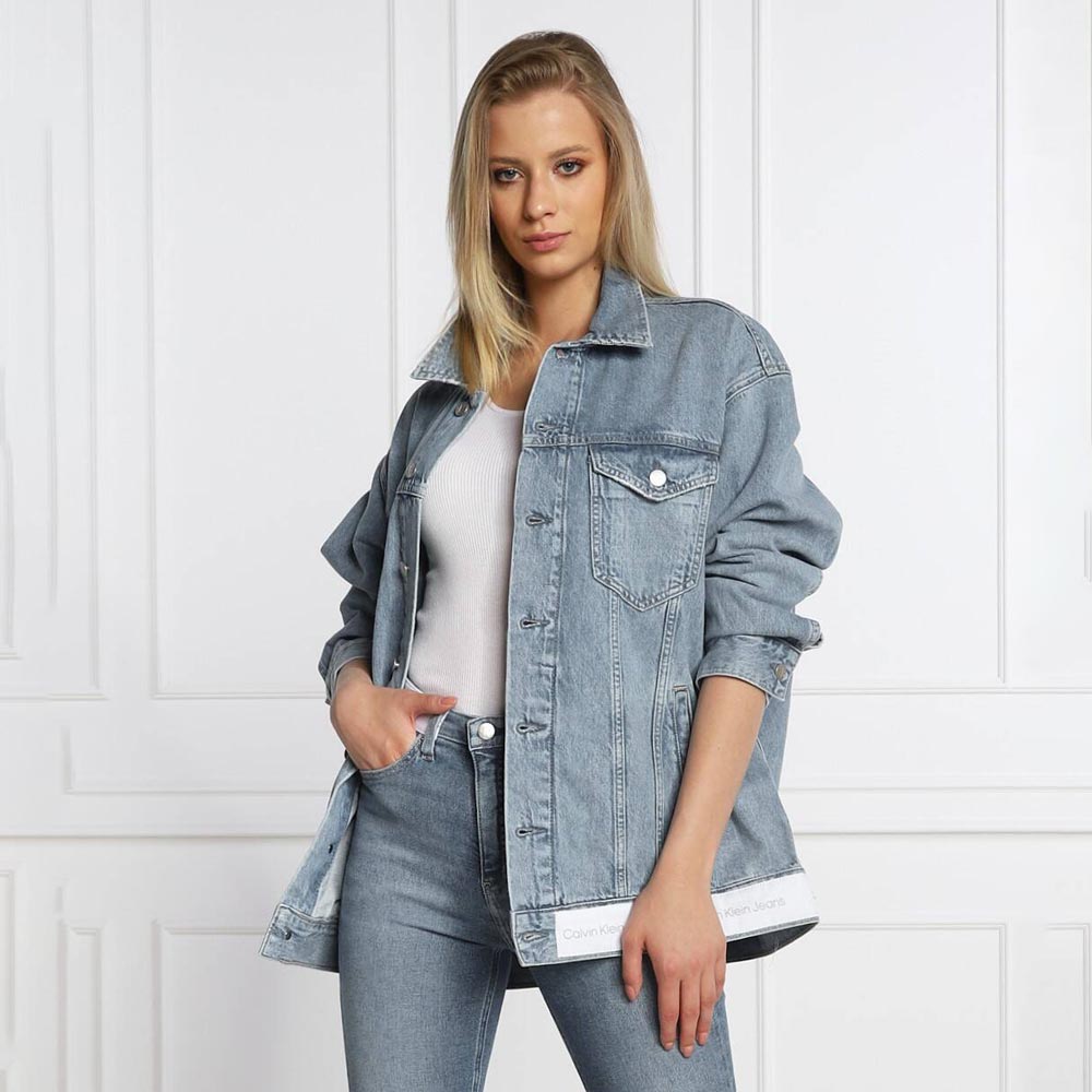 Long Dad Denim Jacket - Denim Light