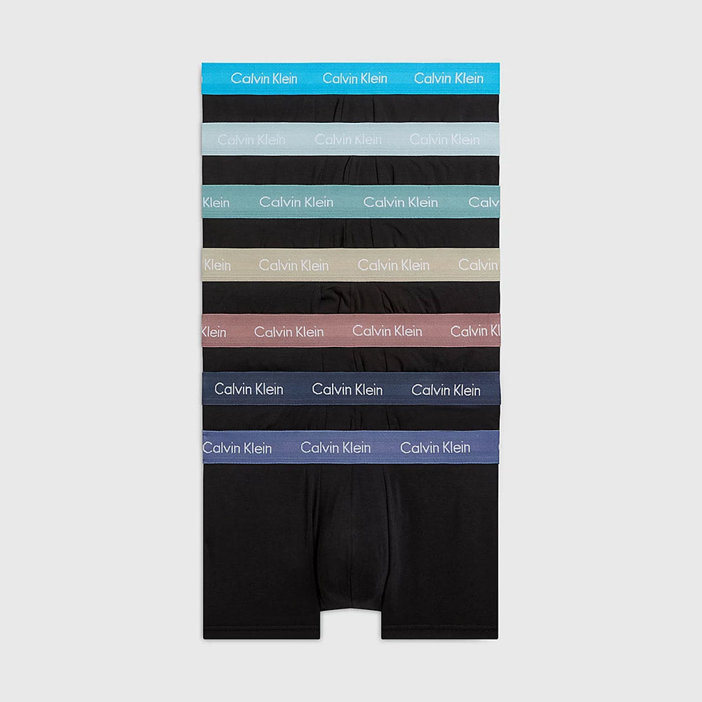 Low Rise 7Pack Trunks  - Black Multi