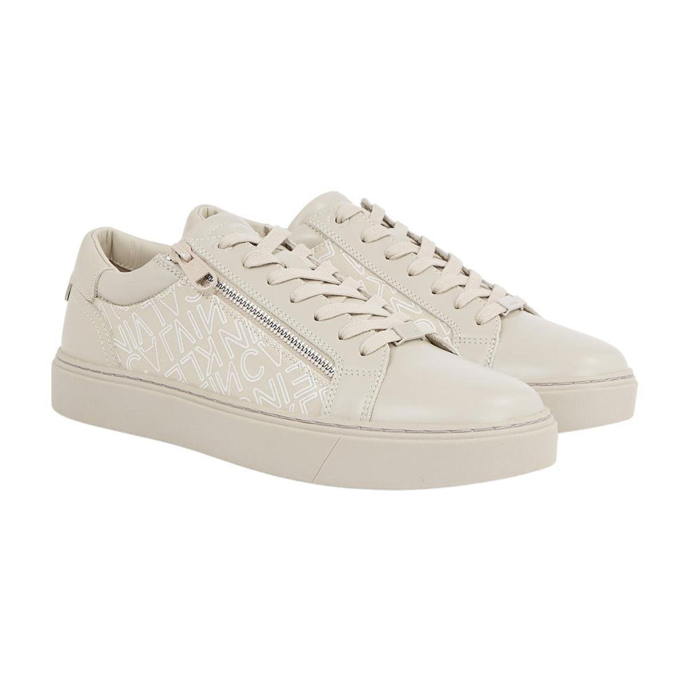 Low Top Lace Up Mono - Beige