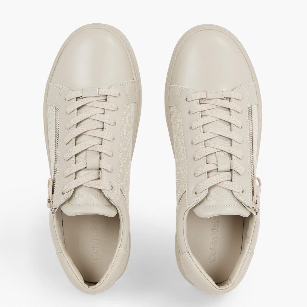 Low Top Lace Up Mono - Beige