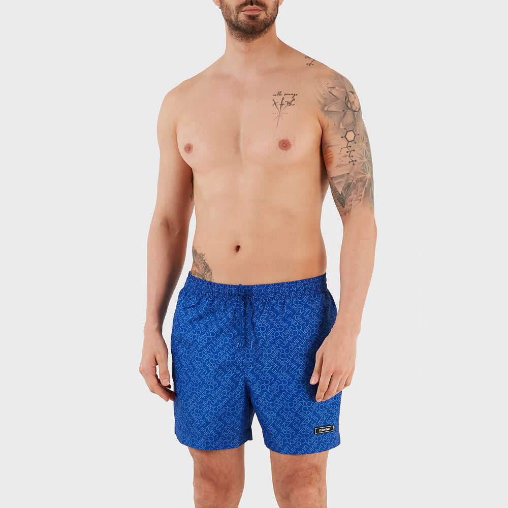 Medium Drawstring Swim Short - Blue