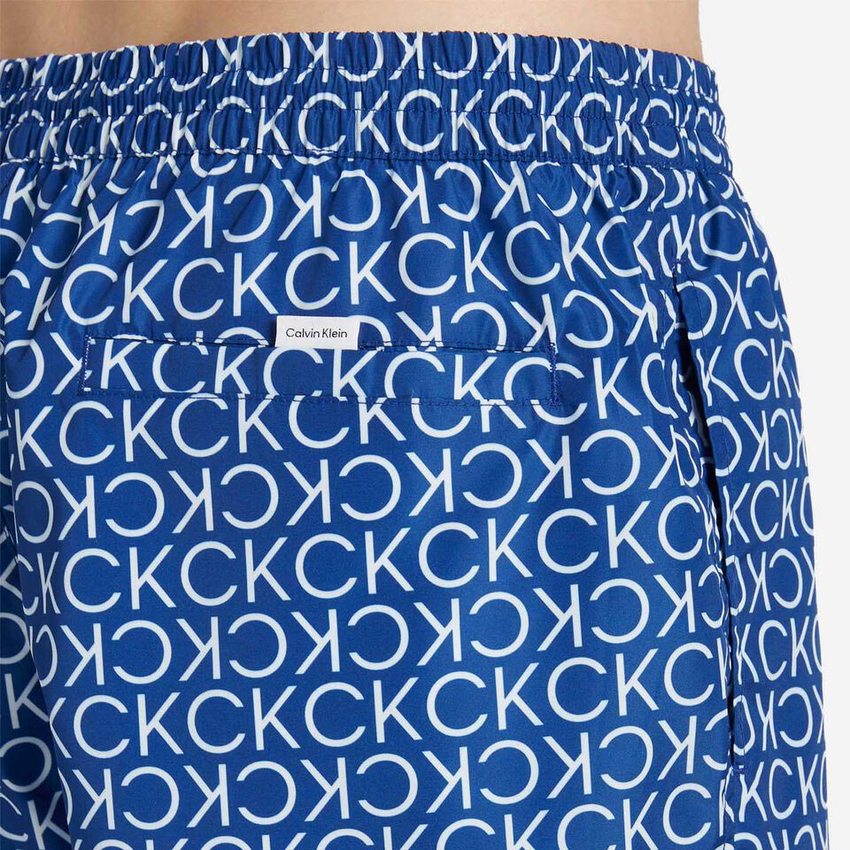 Medium Drawstring-Print Shorts - Blue Multi