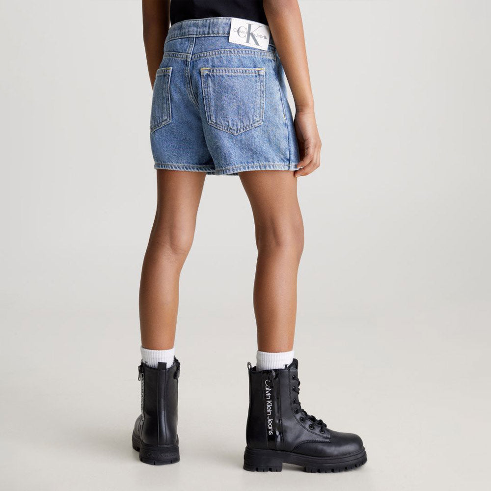 Marble Denim Skort - Denim Medium