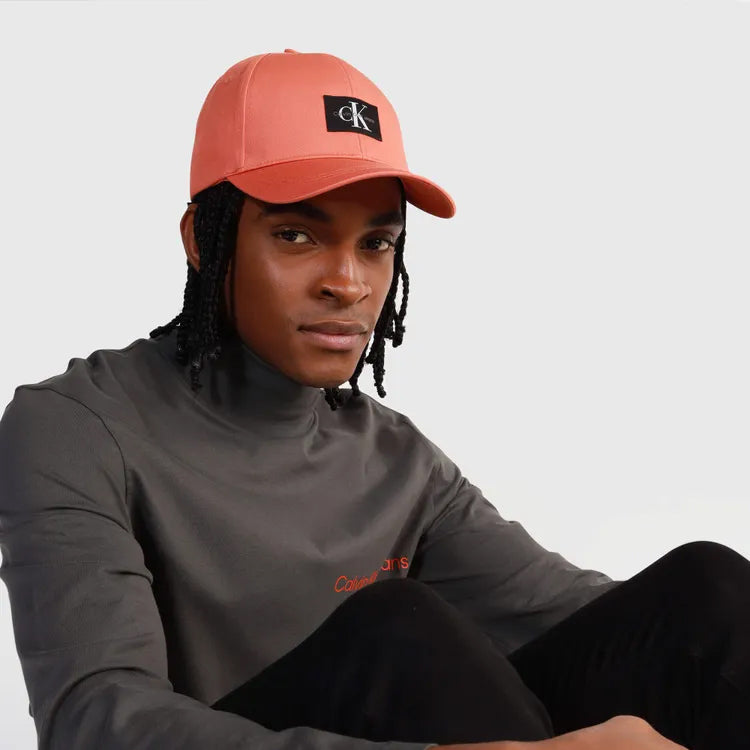 Mono Logo Patch Cap - Orange