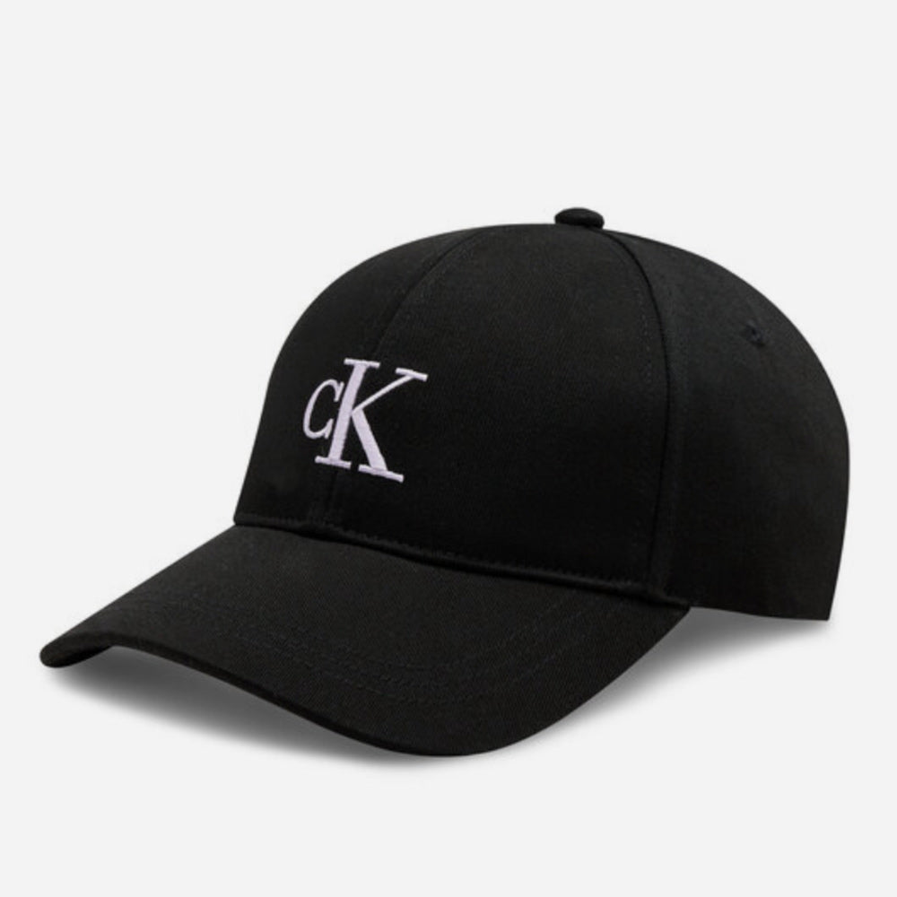 Monogram Embroidery Cap - Black