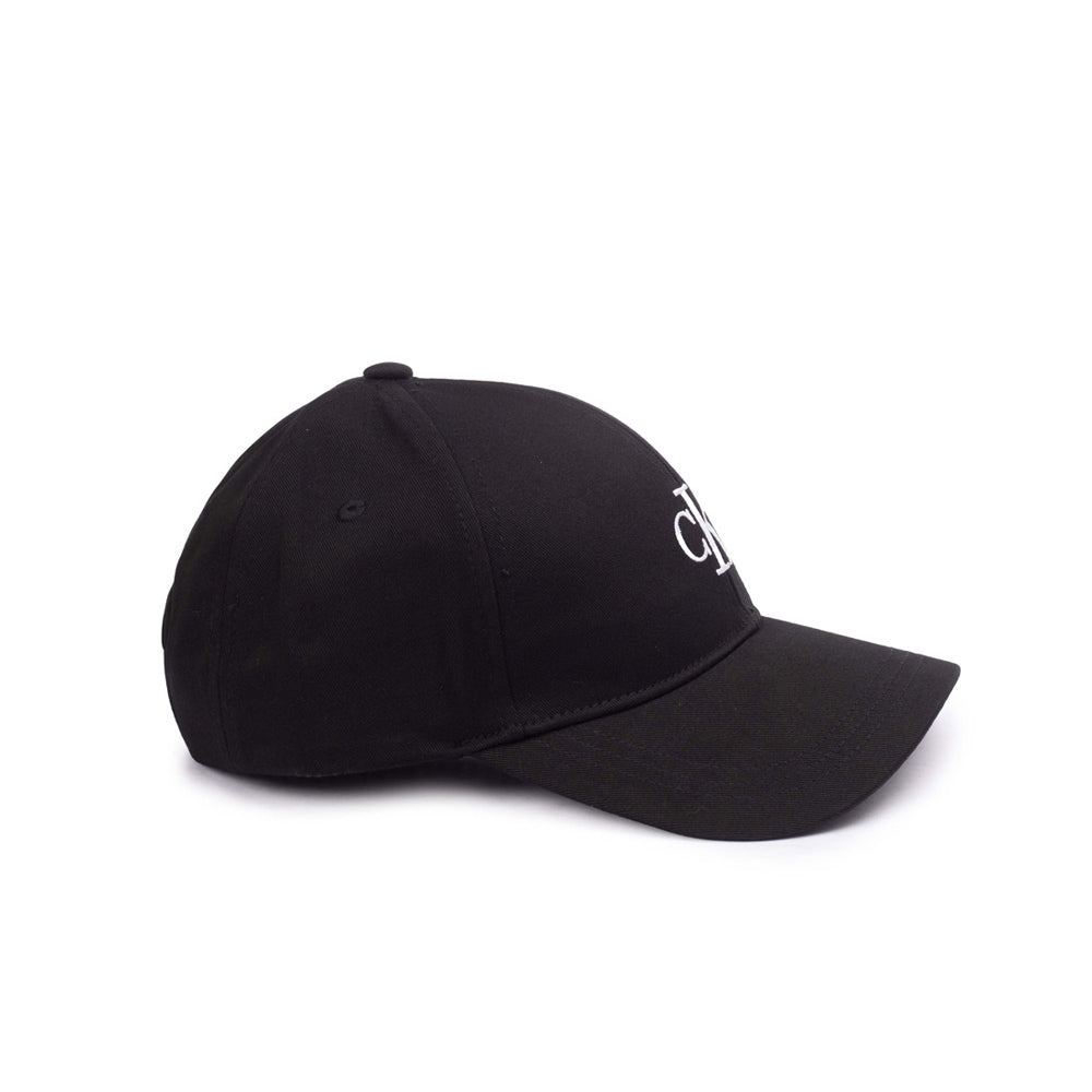 Monogram Embroidery Cap - Black