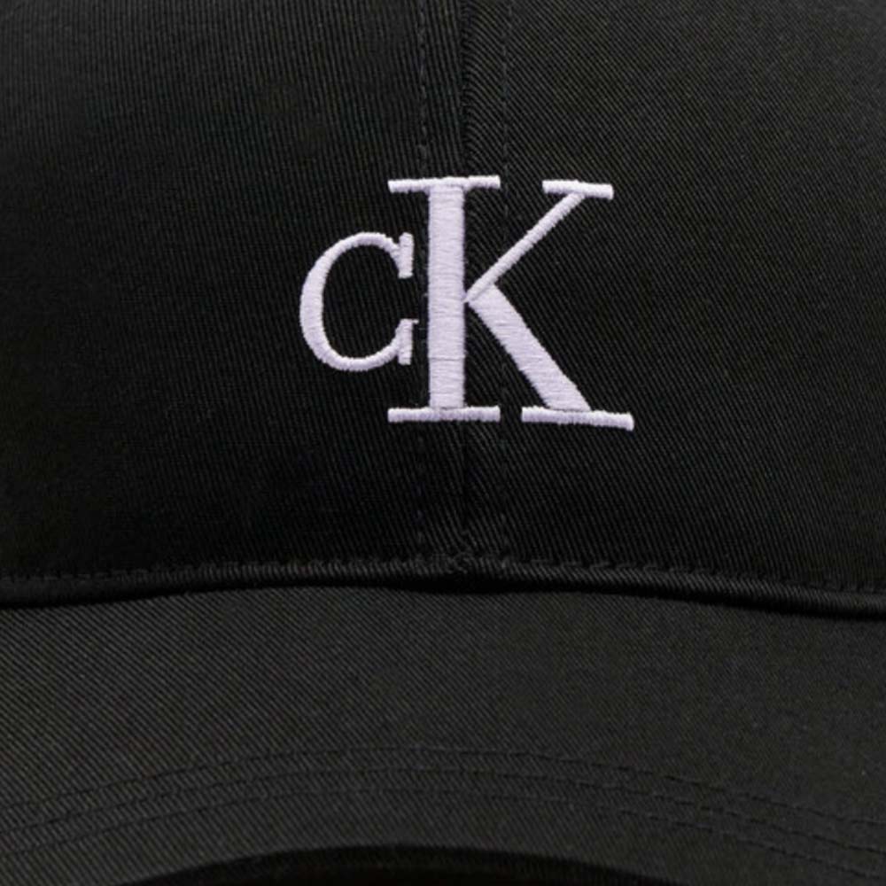 Monogram Embroidery Cap - Black