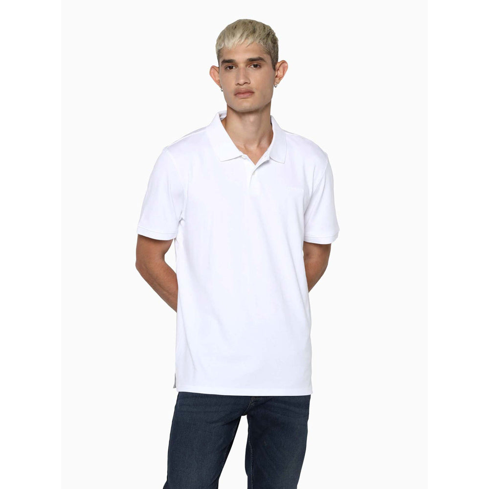 Monogram Logo Polo - White