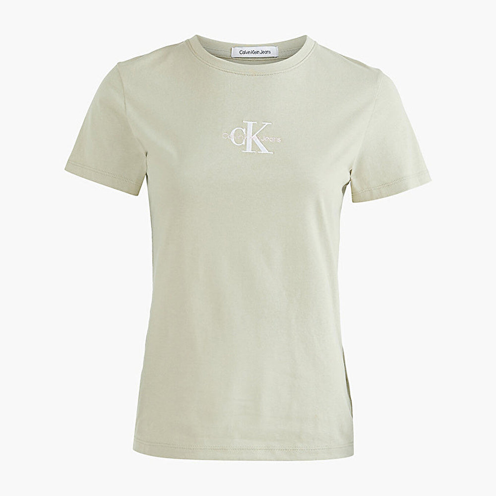 Monogram Logo Slim Fit T-Shirt - Light Green