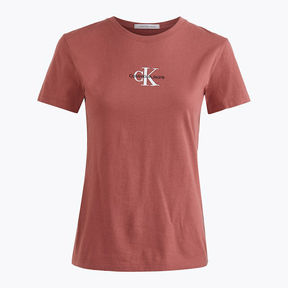 Monogram Logo Slim Fit T-Shirt - Red