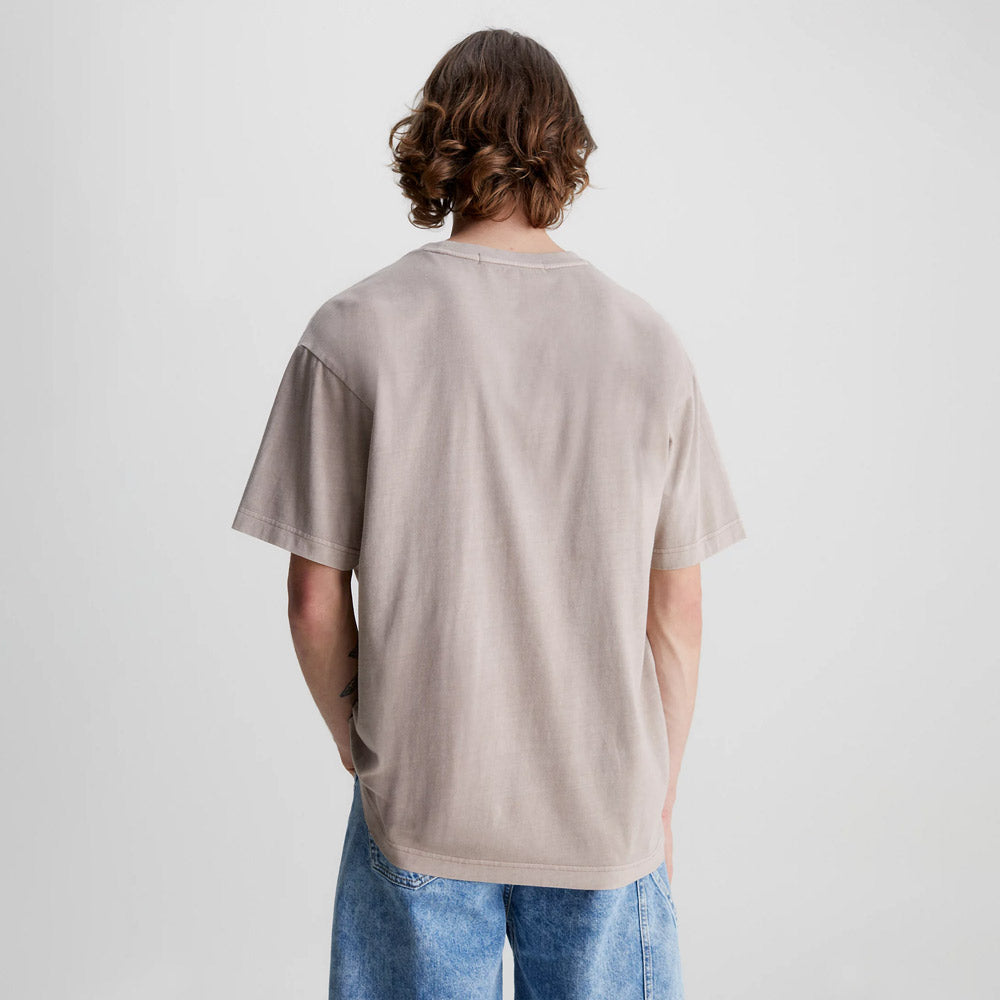 Monologo Mineral Dye T-Shirt - Brown