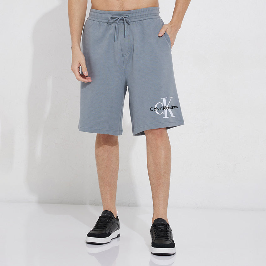 Monologo Ottoman Ribbed Shorts - Grey