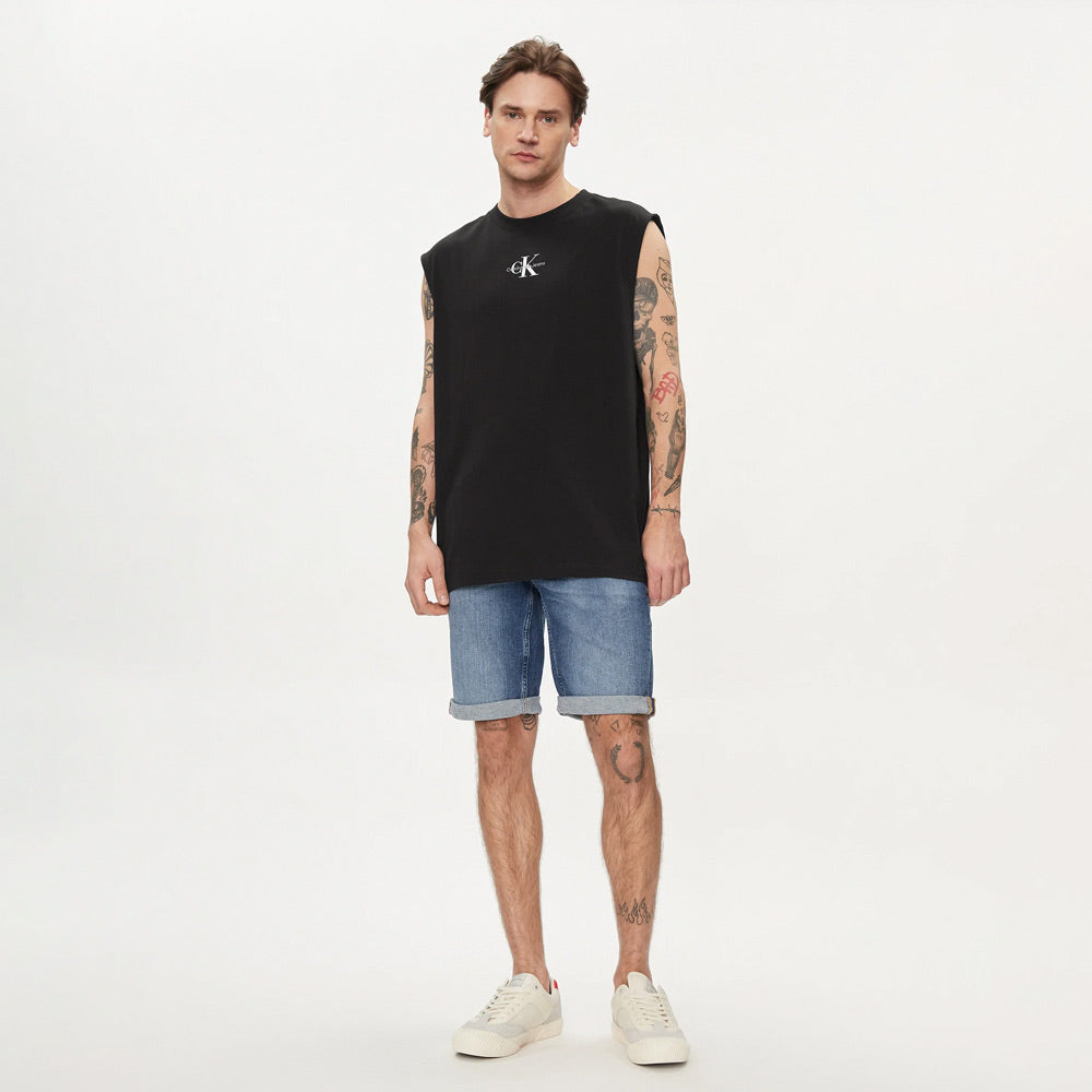 Monologo Sleeveless T-Shirt - Black