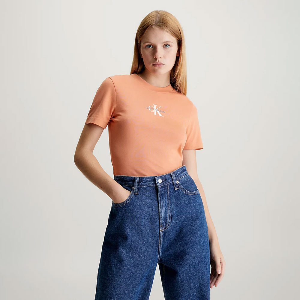 Calvin Klein Monologo T-Shirt - Orange
