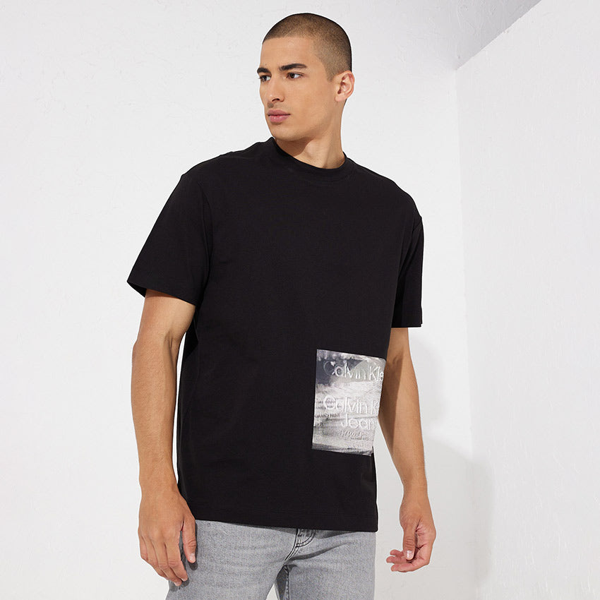 Motion Blur Photoprint T-Shirt - Black