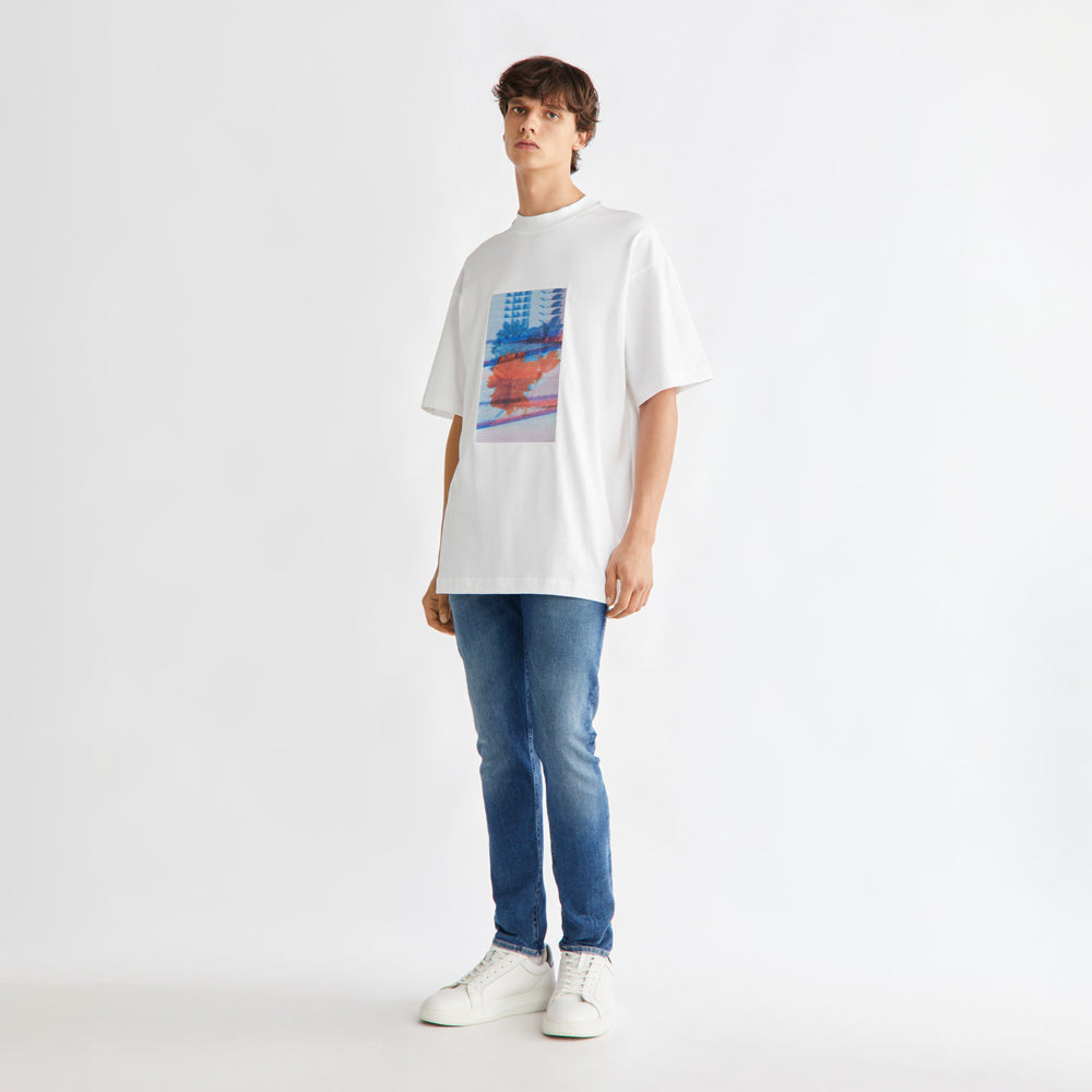 Motion Graphic T-Shirt - White