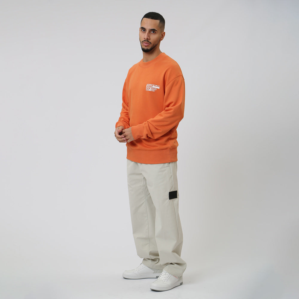 Multi Logo Sweater- Burnt Orange