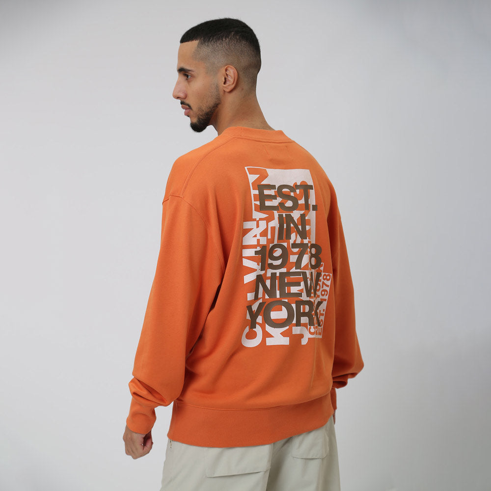 Multi Logo Sweater- Burnt Orange