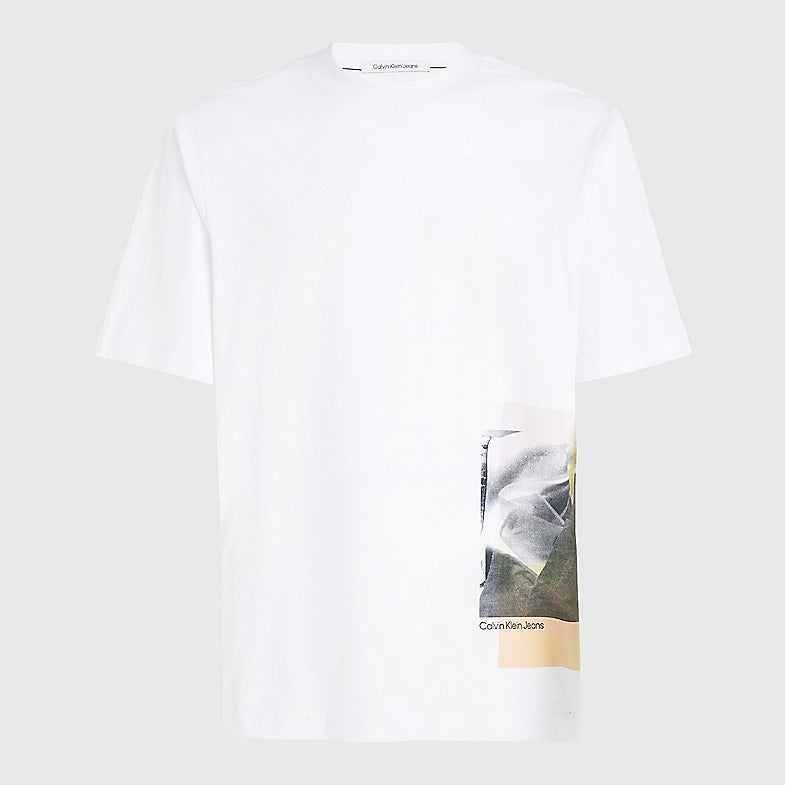 Multi Layered Photoprint T-Shirt - White