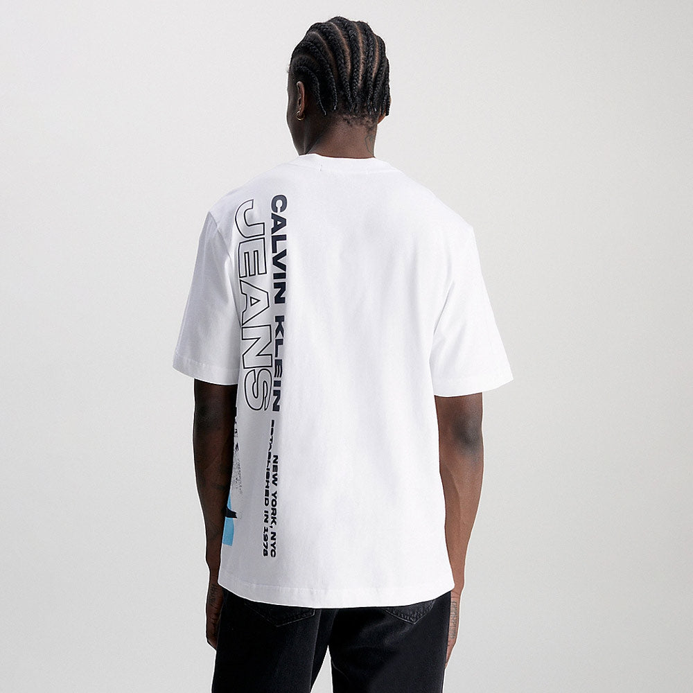 Multi Layered Photoprint T-Shirt - White