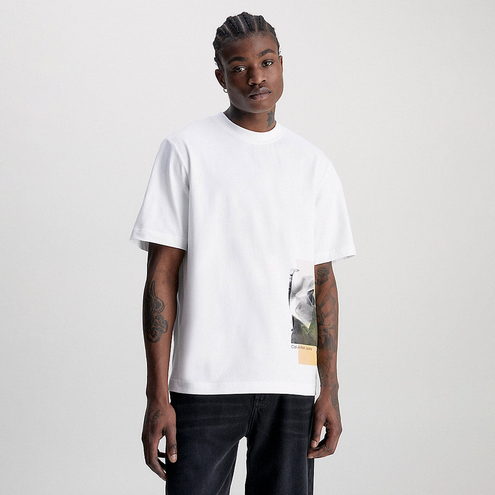 Multi Layered Photoprint T-Shirt - White