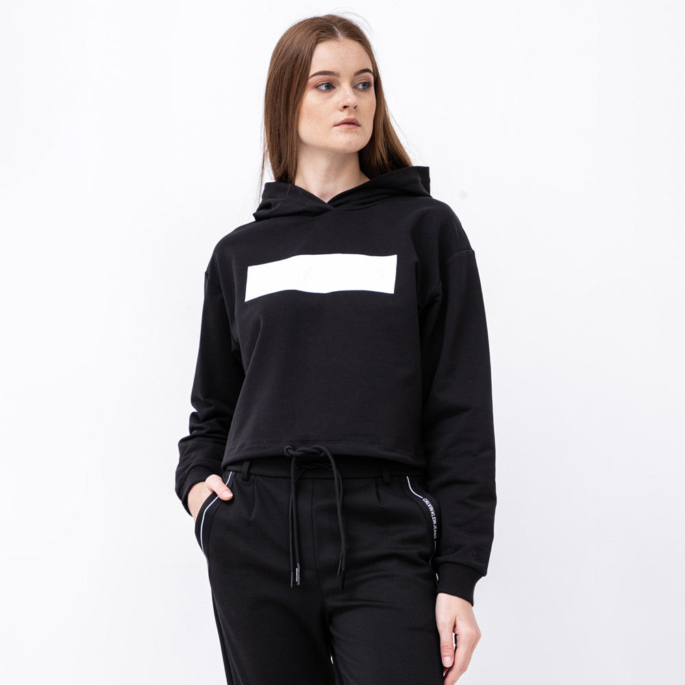 Hero Logo Womens Hoodie  - Black