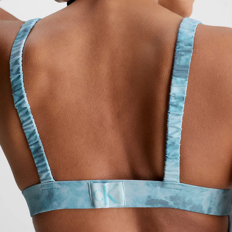 Open Back Swimsuit - Blue Print