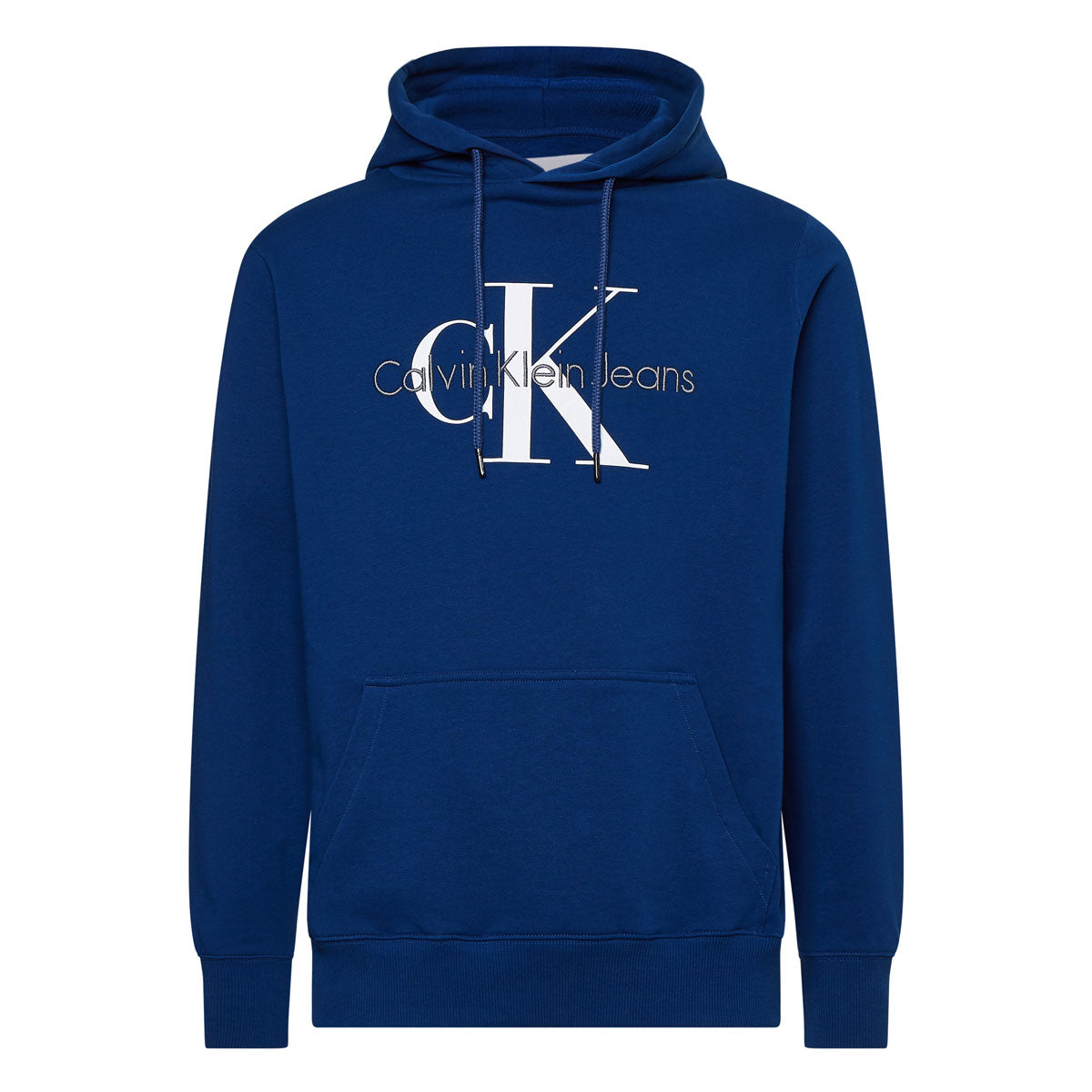 Organic Cotton Monogram Hoodie - Navy