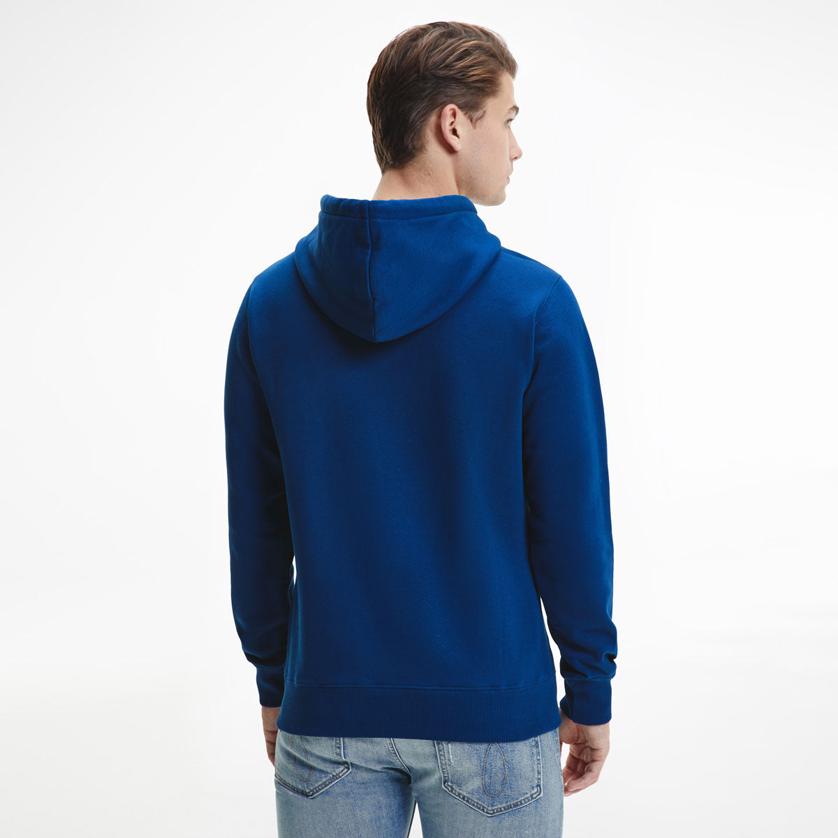 Organic Cotton Monogram Hoodie - Navy