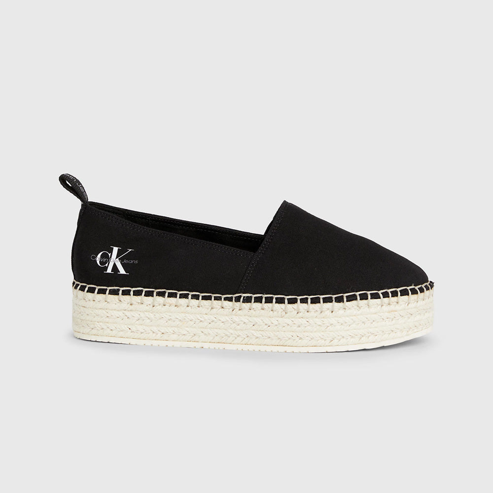 Platform Espadrille  - Black