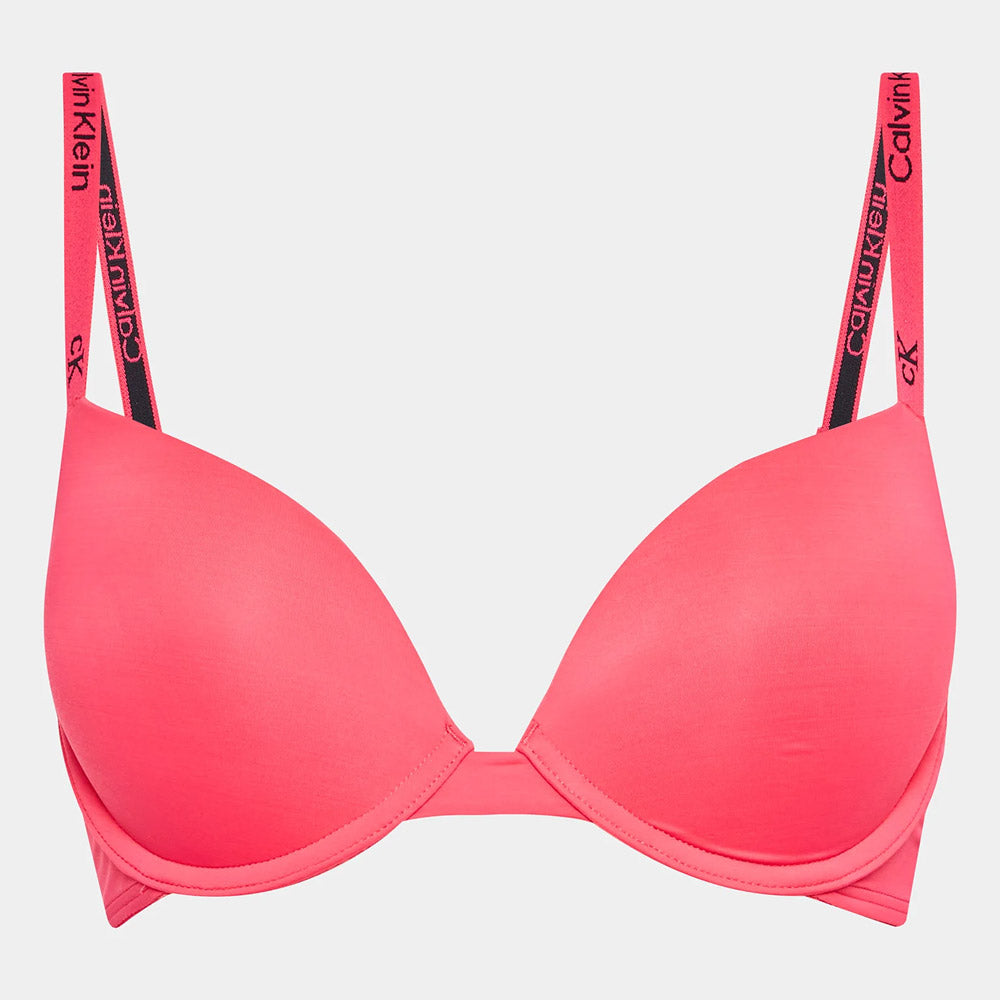 Push Up Plunge Bra - Cerise Pink