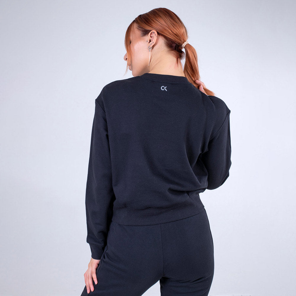 Womens Performance Pullover Sweatshirt- Black