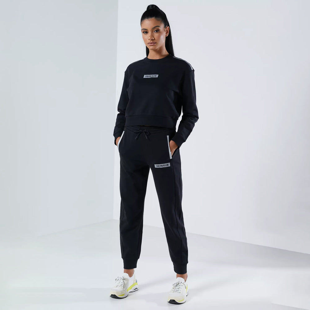 Womens Knit Sweatpants- Black