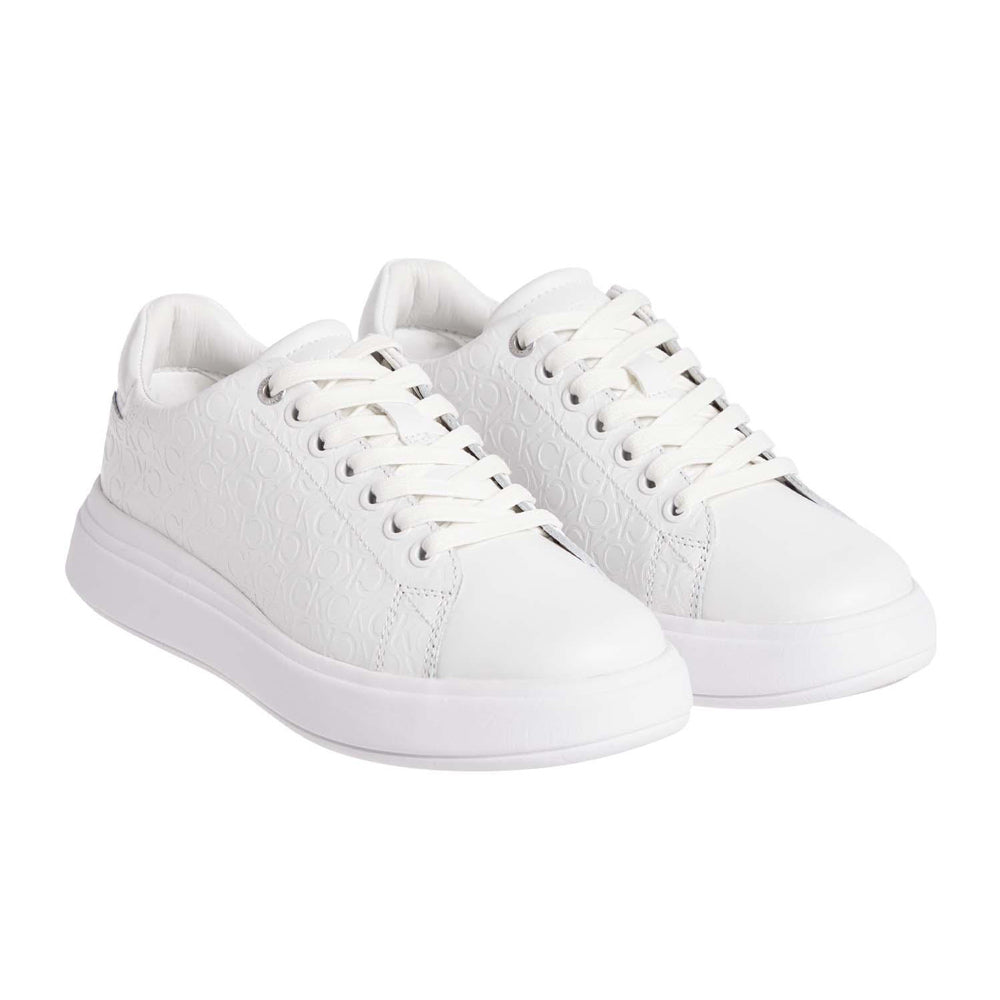 Raised Cupsole Mix Sneaker - White