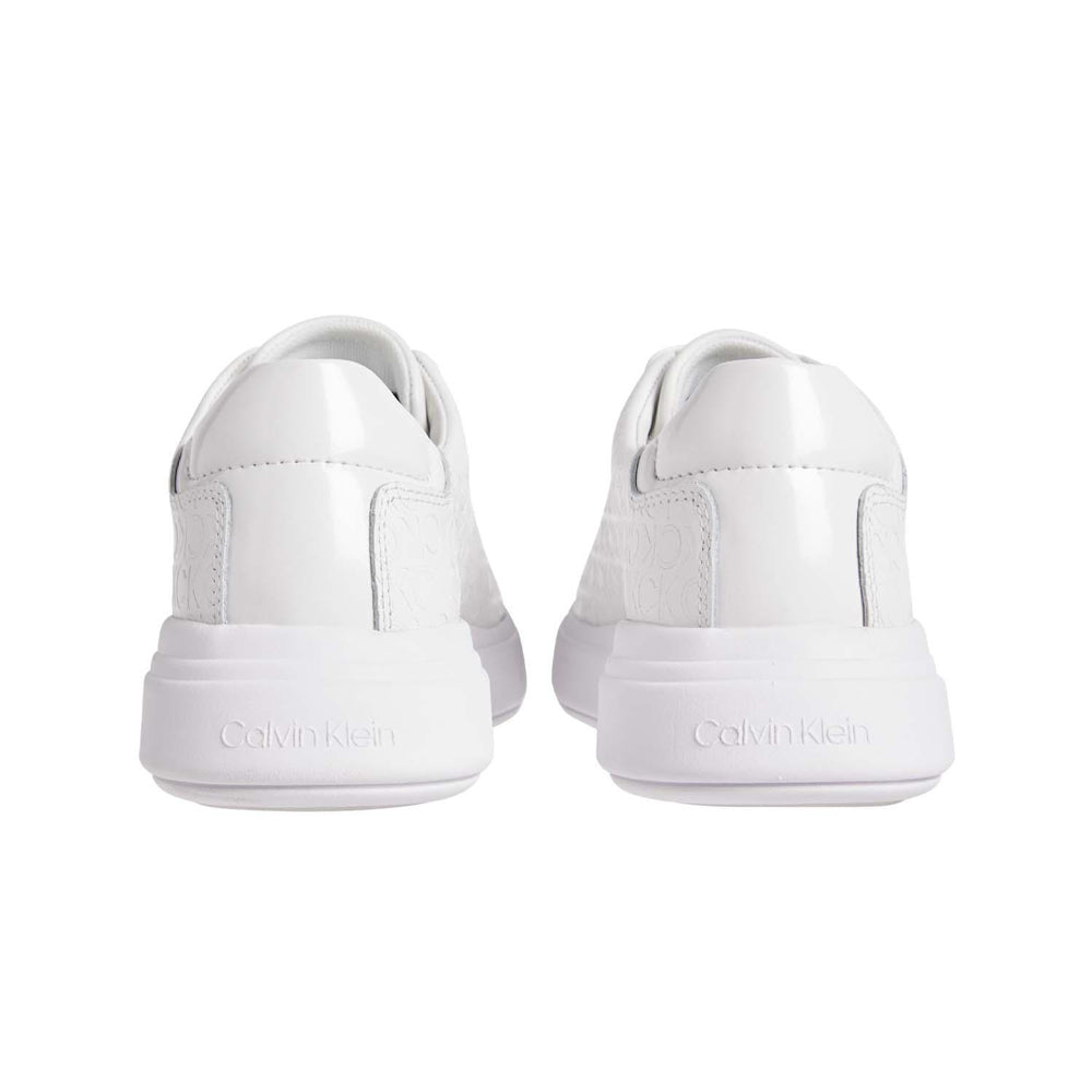 Raised Cupsole Mix Sneaker - White