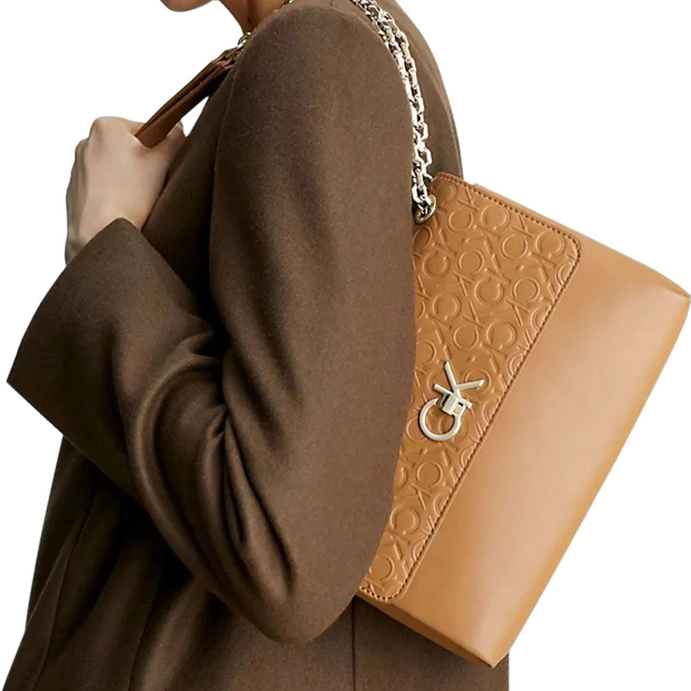 Re-Lock Crossbody Bag - Brown